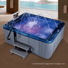 Outdoor Hydro Water Massage SPA Hot Tub with 2 Loungers